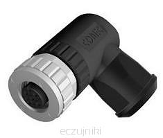 Wtyczka żeńska kątowa M12, 43-00096