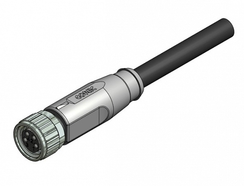 Przewód z wtyczką prostą M8, 42-10034