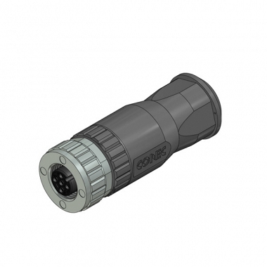 Wtyczka żeńska prosta M12, 43-00094