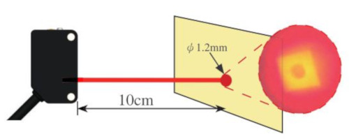 Czujnik odbiciowy Riko PK3-QM1 zasieg 10 cm